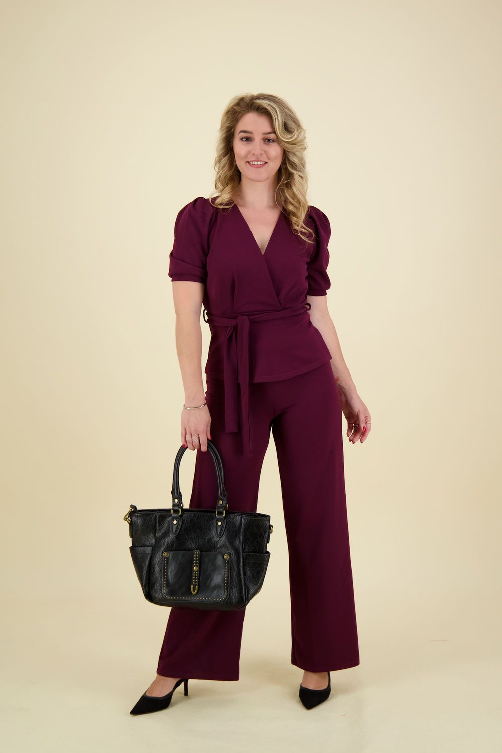 Sisters Point Pantalon Glut Bordeaux