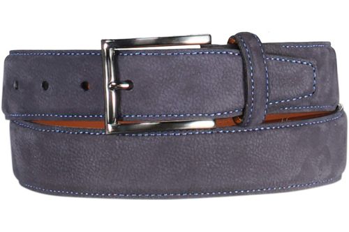 Sixroad Fashion ceintuur nubuck luxe 3,5 cm. Blauw