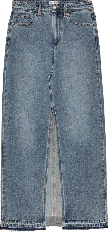 Catwalk Junkie Jeans Rok Pip Maxi Blauw Catwalk Junkie Jeans Rok Pip Maxi Blauw