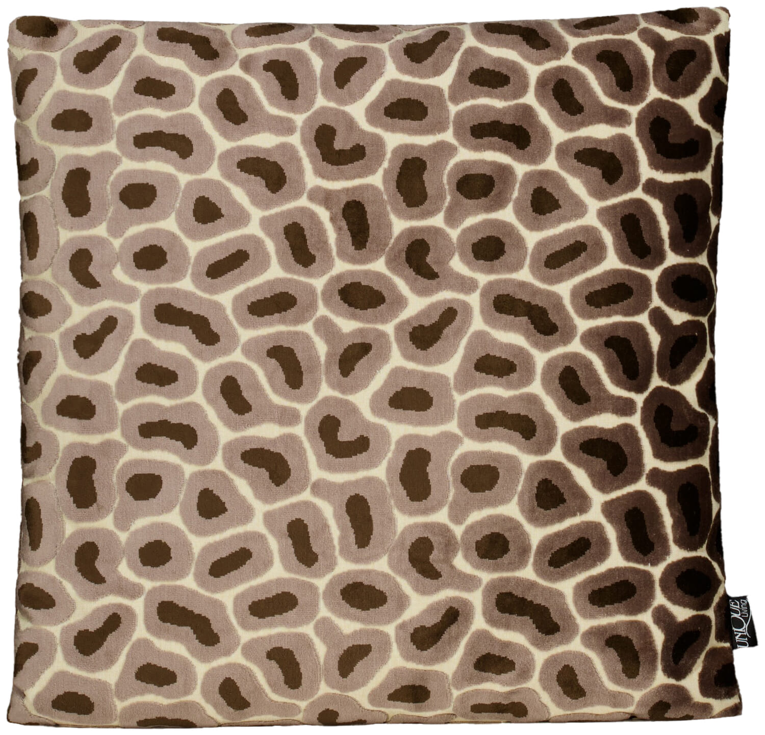 Kussen Mirelle 45x45cm Taupe  Kussen Mirelle 45x45cm Taupe