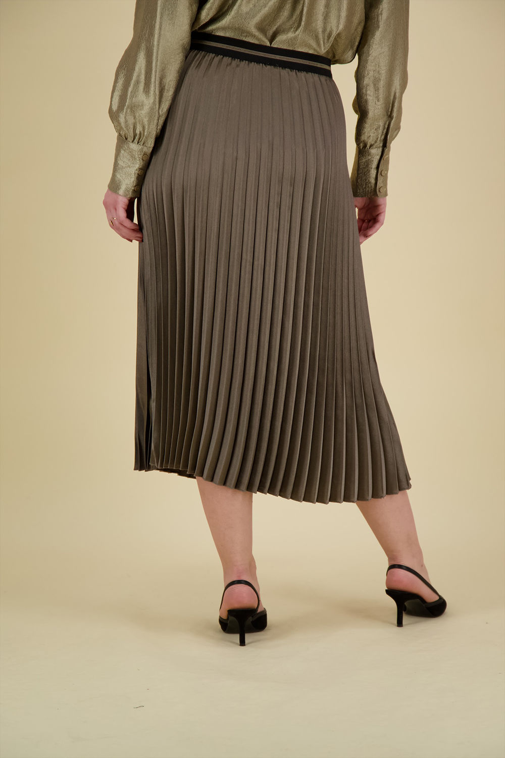 Geisha Rok Plissé Bruin Geisha Rok Plissé Bruin