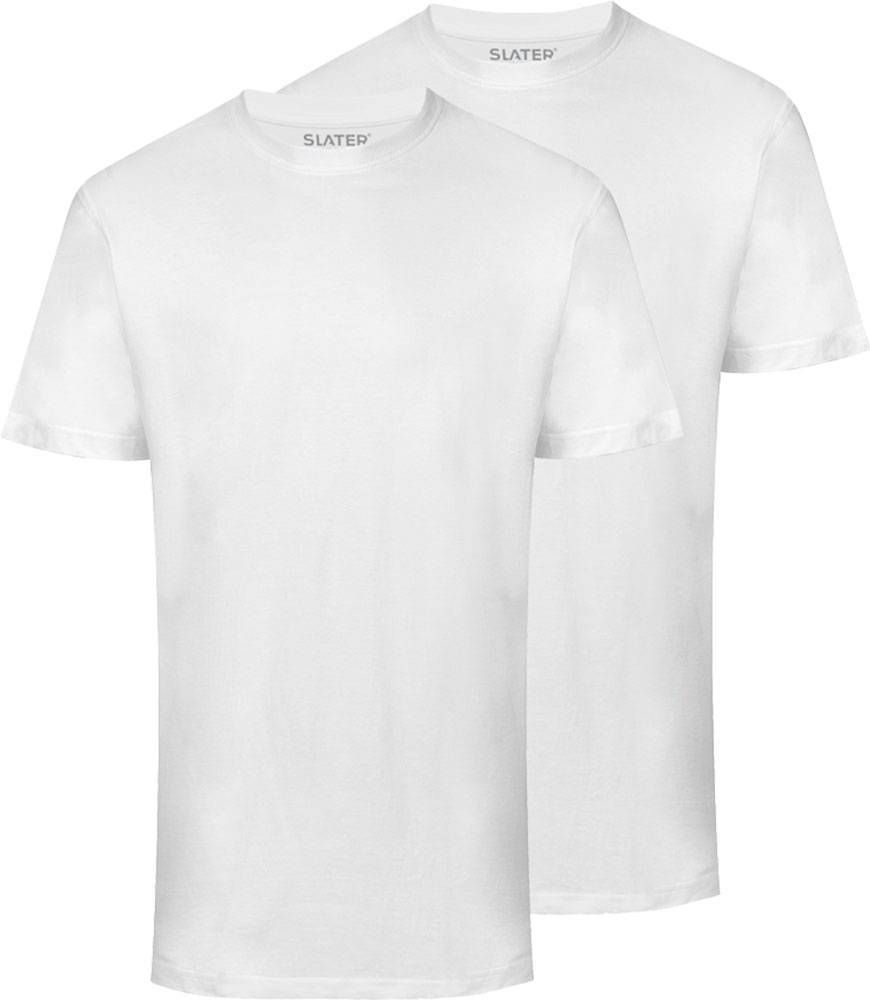 Slater T-shirt Basic 2-Pack Wit