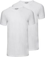 BASIC FIT 2-pack T-shirt R-neck  s/ Wit