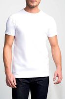 BASIC FIT 2-pack T-shirt R-neck  s/ Wit