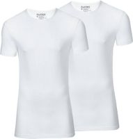 STRETCH 2-pack T-shirt R-neck  s/sl Wit