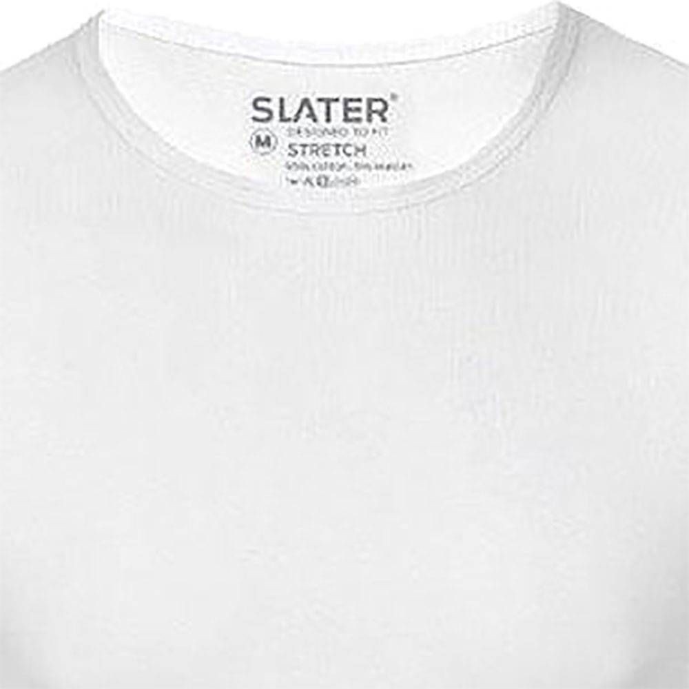 Slater T-shirt Stretch 2-Pack Wit