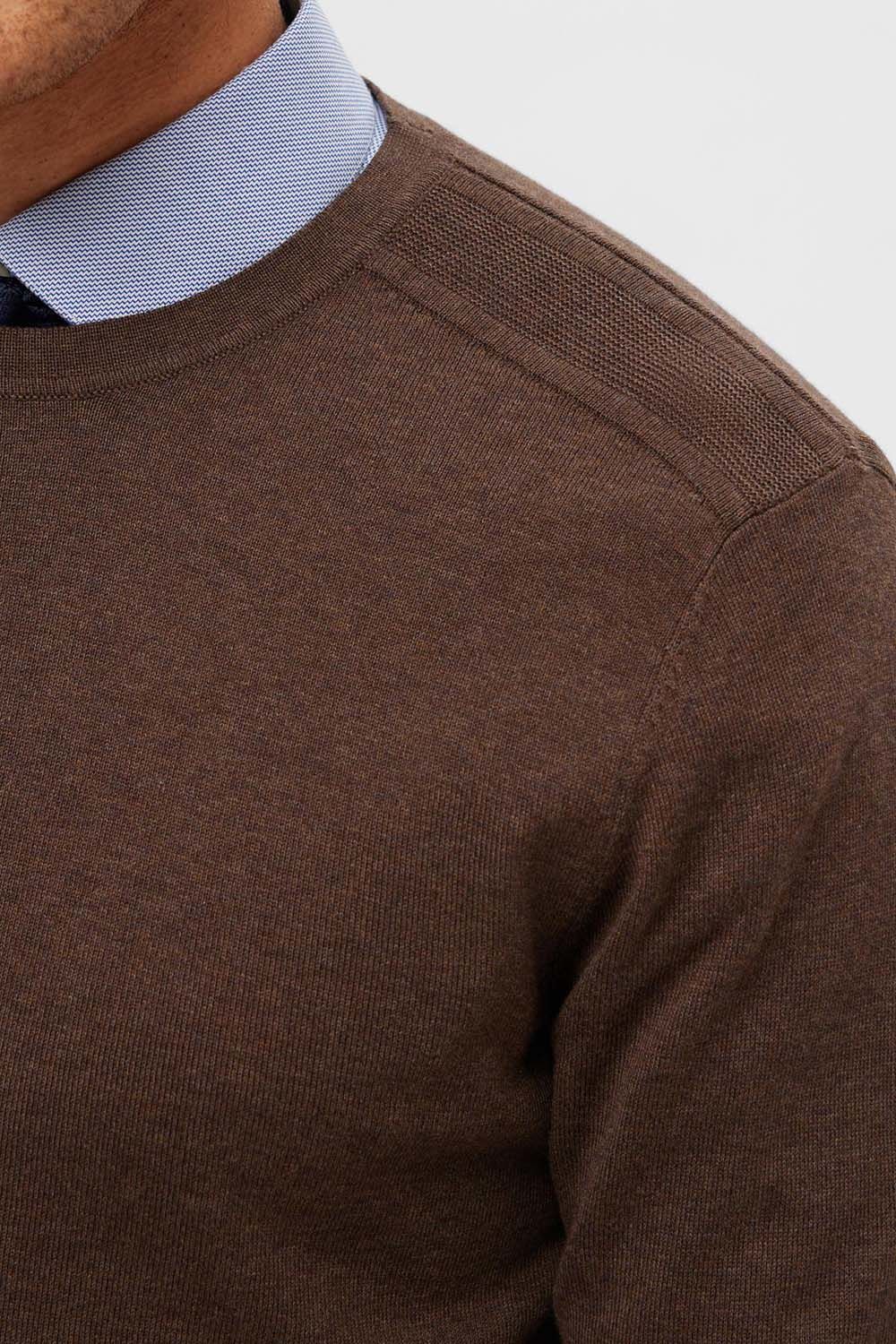 Selected Homme Trui Berg Bruin Selected Homme Trui Berg Bruin