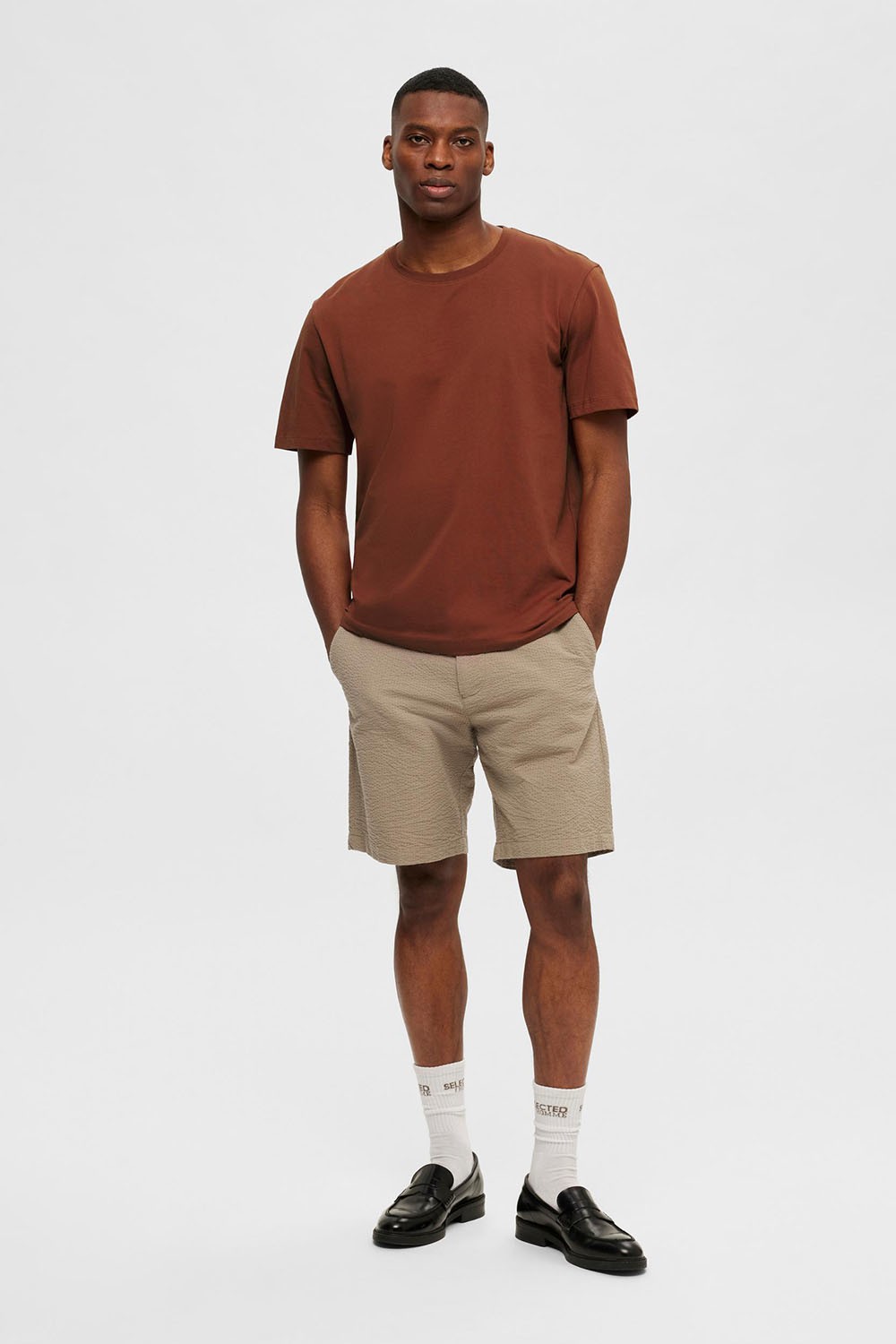 Selected Homme T-Shirt Rood Selected Homme T-Shirt Rood