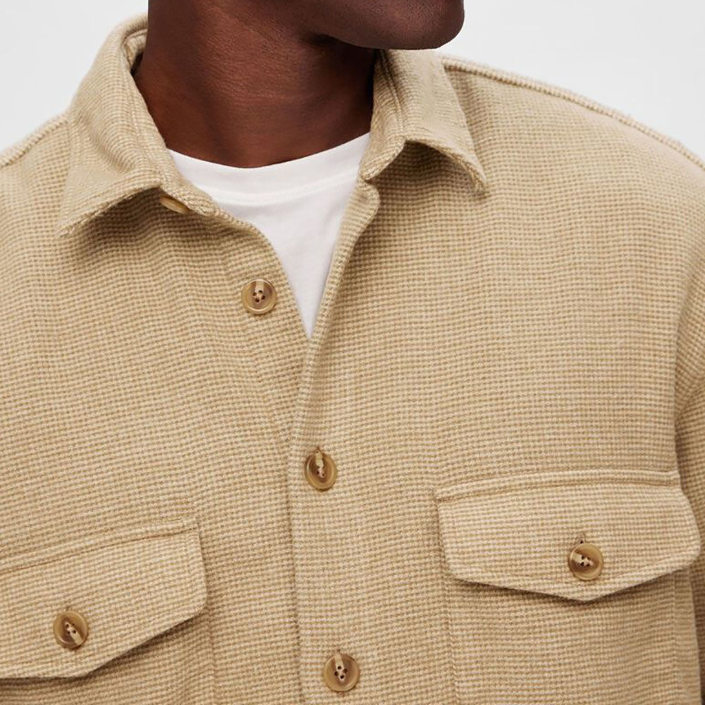Selected Homme Overshirt Bruin  Selected Homme Overshirt Bruin
