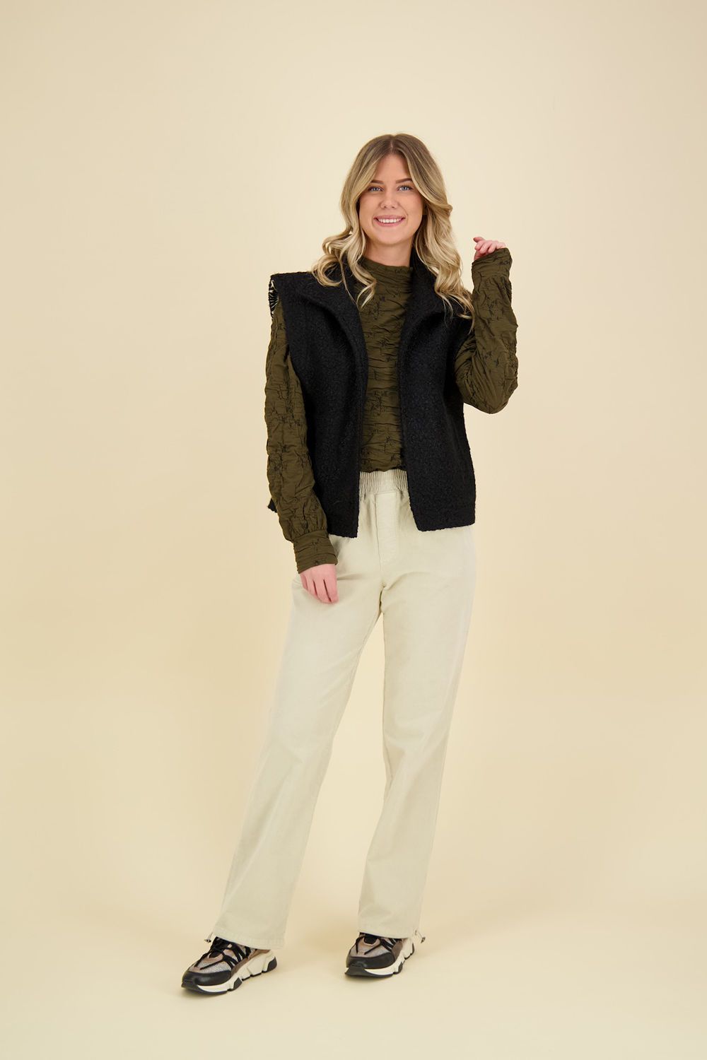 Smashed Lemon Gilet Zwart