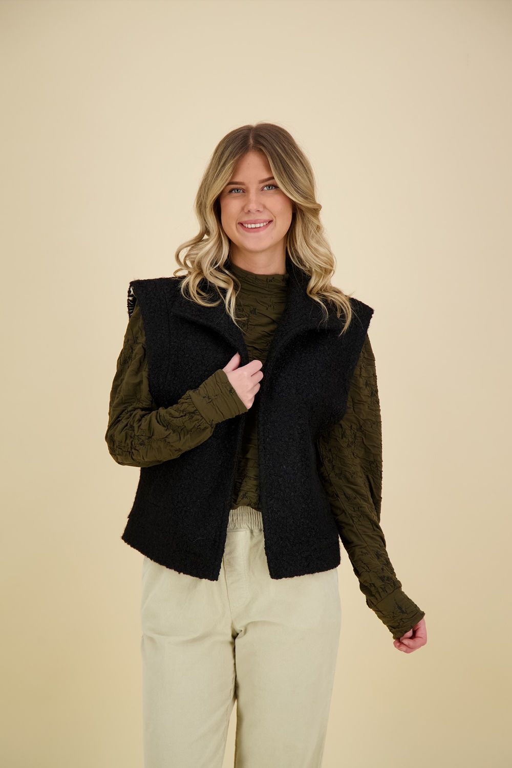 Smashed Lemon Gilet Zwart