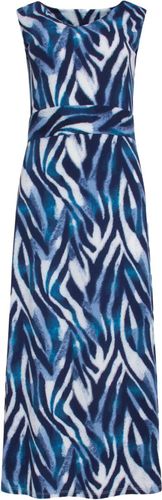 Smashed Lemon Maxi jurk met zebra print Blauw