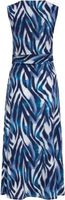 Maxi jurk met zebra print Blauw