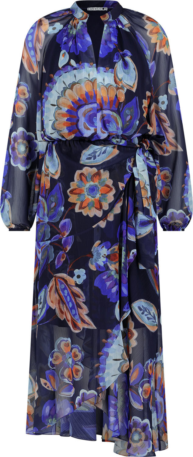 Label Dot Jurk Sophie Blauw Label Dot Jurk Sophie Blauw