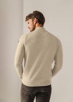 Pullover Sportzip Pl Beige