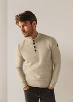 Pullover Sportzip Pl Beige