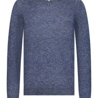 Pullover V-Neck Plain Blauw