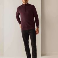 Pullover Sportzip Pl Rood