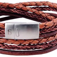 Leather bracelet Bonacci Beige