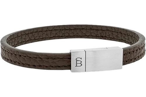Steel & Barnett Leather Bracelet Grady Bruin