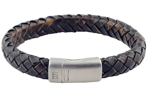 Steel & Barnett Leather bracelet Cornall Grijs