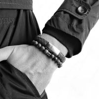 Leather bracelet Cornall Grijs