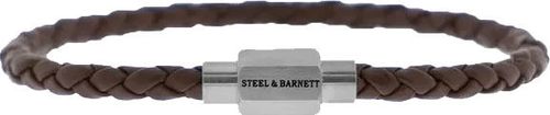 Steel & Barnett Leather bracelet luke landon Bruin