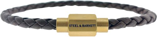 Steel & Barnett Leather bracelet luke landon Bruin