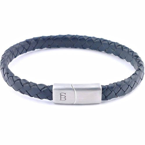 Steel & Barnett Leather bracelet Riley Zwart