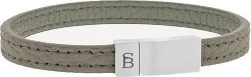 Steel & Barnett Leather Bracelet Grady Grijs