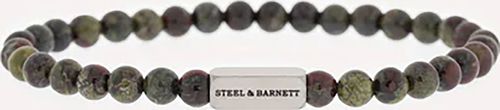 Steel & Barnett Stones Bracelet Natural Ned Groen