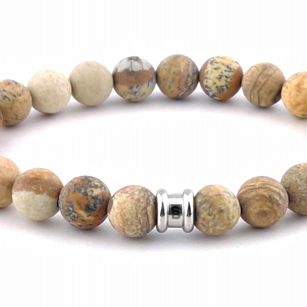 Steel & Barnett Armband Stones Basic Beige Steel & Barnett Armband Stones Basic Beige