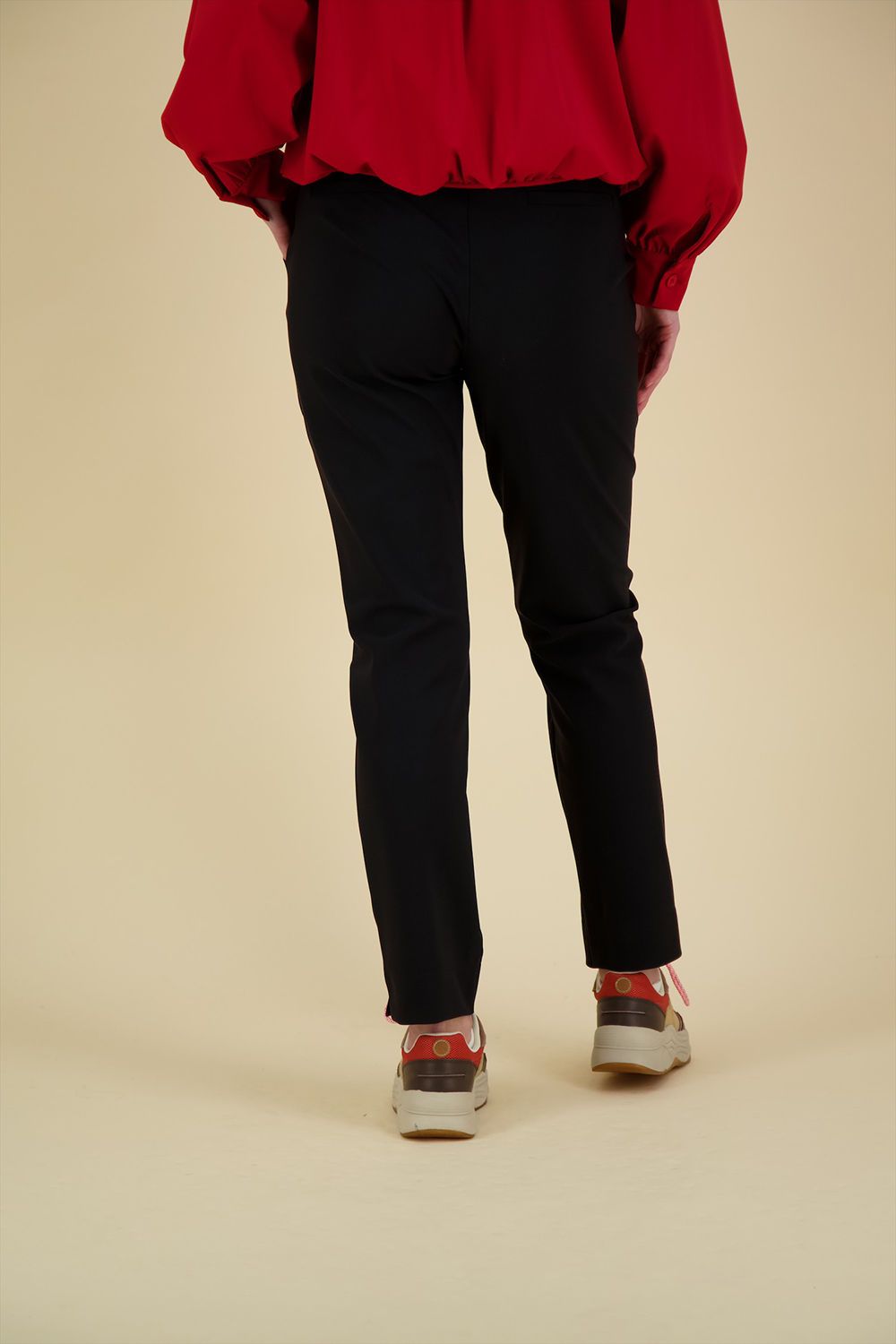 Studio Anneloes Anne bonded trousers Zwart