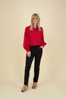 Anne bonded trousers Zwart