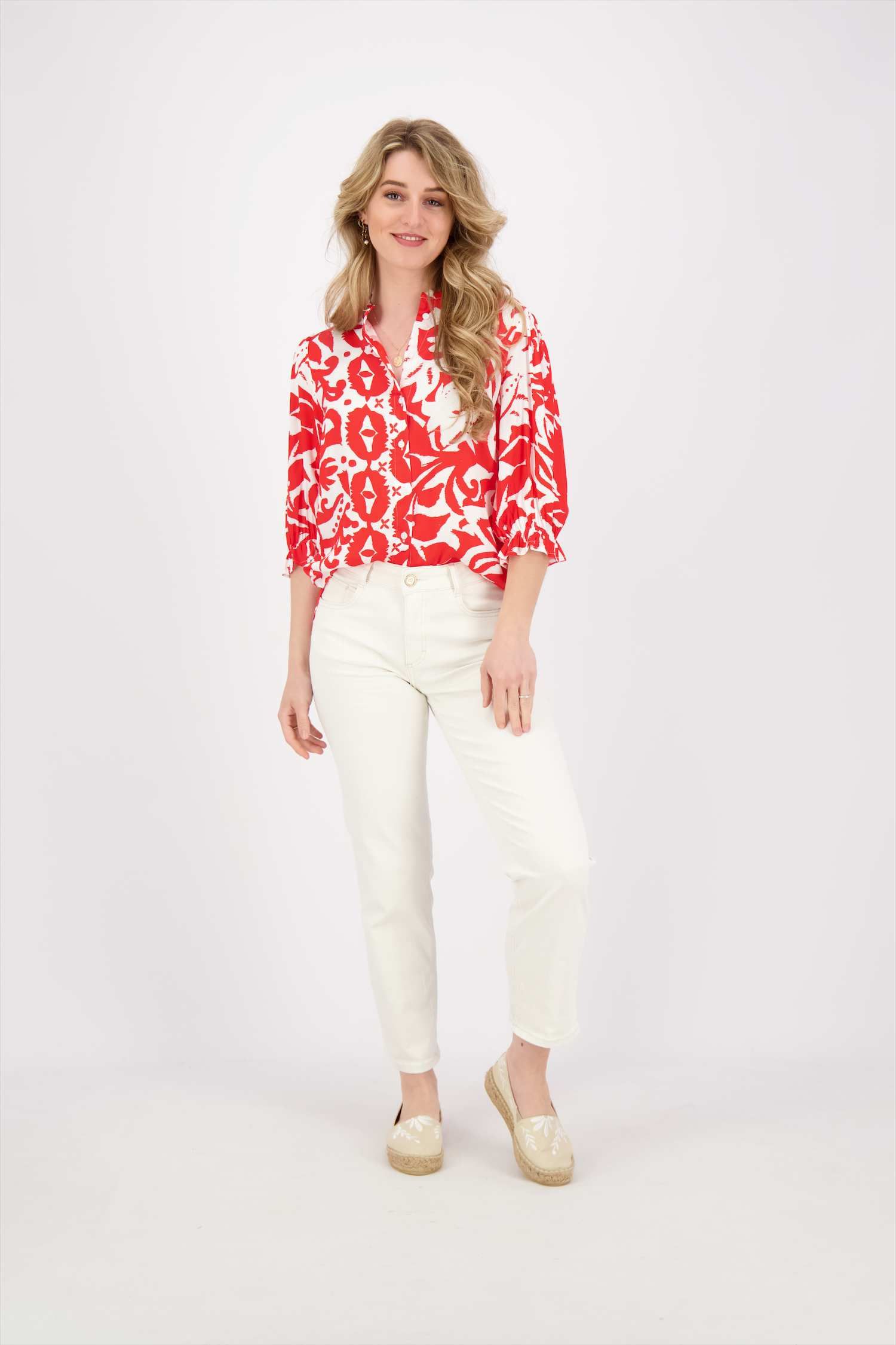 Studio Anneloes Blouse Fawn Floral Rood