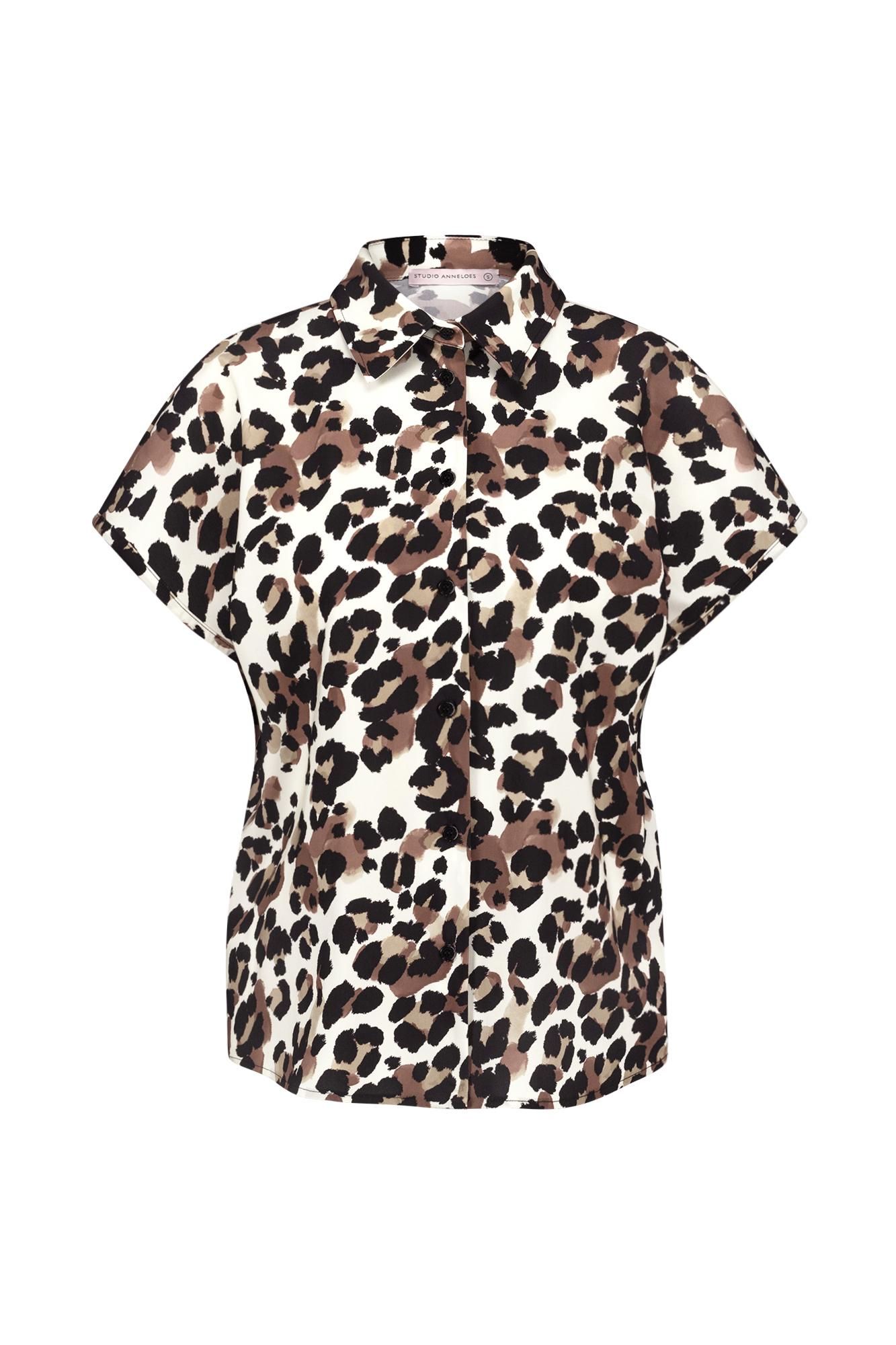 Studio Anneloes Blouse Leopard Barb Bruin