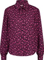 Lotte bow fleur blouse Zwart