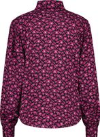 Lotte bow fleur blouse Zwart