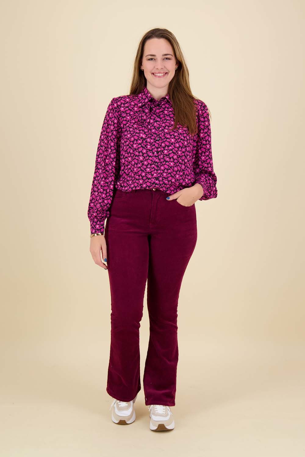 Studio Anneloes Blouse Lotte Fuchsia Roze