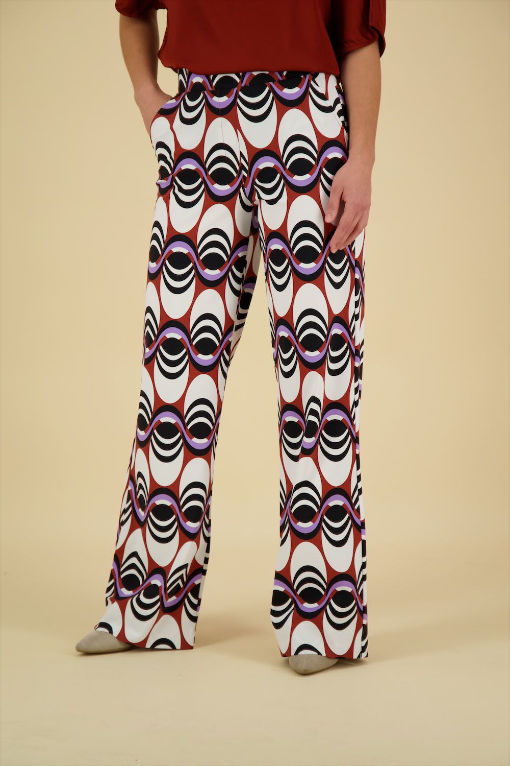 Studio Anneloes Broek Marilon Retro Bruin 