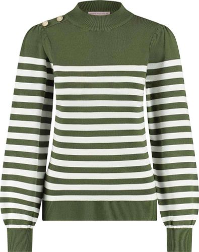 Studio Anneloes Luna stripe pullover Groen