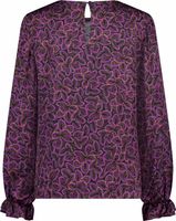 Madison flower ls top Zwart