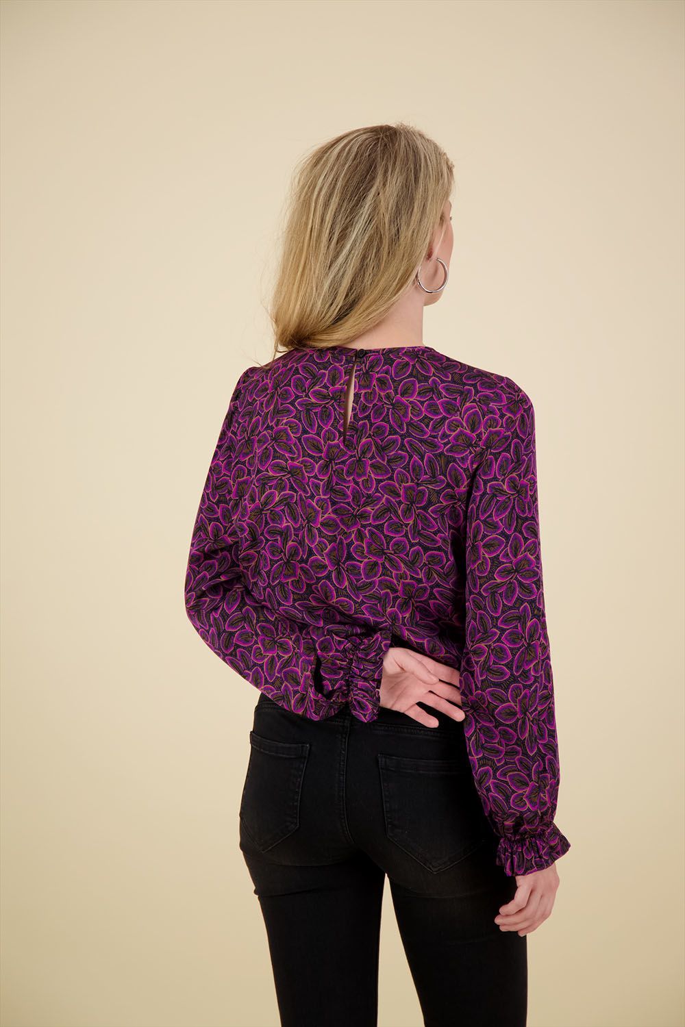 Studio Anneloes Top Madison Flower Zwart