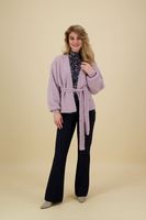 Marcie boucle cardigan Roze