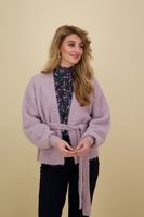 Marcie boucle cardigan Roze