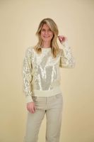 Pullover Shelby Sequins  Wit