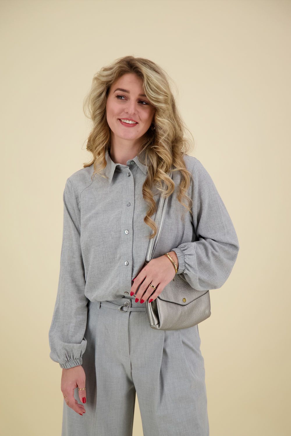 Summum Blouse Blouson Grijs