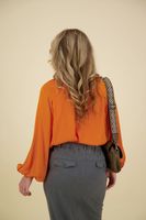 Top high neck Oranje