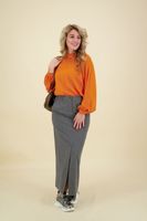 Top high neck Oranje