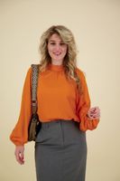 Top high neck Oranje